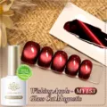 Born Pretty Wishing Apple MY153 glass cat eye magnetic gel nail polish in deep red - Wishing Apple (MY153)