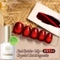 Born Pretty Red Spider Lily MY154 crystal cat eye magnetic gel nail polish 10ml - Red Spider Lily (MY154)