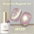 BORN PRETTY MY221 Green Cat Magnetic Gel nail polish with high sparkle effect 10ml - MY221 (Pink Purple Cat Eye)