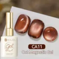 Vernis à ongles UR SUGAR Cat Magnetic Gel CA11 ambre marron pour manucure - CA11