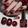 Smalto gel magnetico professionale occhi di gatto rosso vino MC17 per unghie chic - MC17