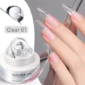 Born Pretty clear solid non-stick builder gel for 5D nail sculpting and extension - Solid Non-stick Extension Gel (01) / Clear