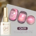 Vernis à ongles UR SUGAR CA19 Cat Magnetic Gel avec effet de perle de verre rose - CA19