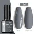 UR SUGAR Γκρι βερνίκι νυχιών Gel No. 44 με γυαλιστερό και ματ εφέ Top Coat - Γυαλιστερό/Ματ / 44 Βαθύ Γκρι