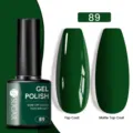 UR SUGAR σκούρο πράσινο βερνίκι νυχιών gel 89 με γυαλιστερό και ματ τελικό αποτέλεσμα - Γυαλιστερό/Ματ / 89 Σκούρο Πράσινο