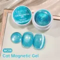 Gel magnético ojo de gato azul hielo LILY'CUTE con efecto de perlas de cristal - MG08