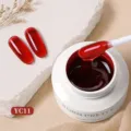 Gel d'extension d'ongles rouge translucide BORN PRETTY, pot professionnel de 15ml - Rouge Transparent (YC11)