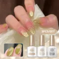 BORN PRETTY σετ 3 βερνίκια με top coat εφέ σταγόνας νερού 3D για διάφανη τέχνη νυχιών - Σετ 3 Τεμαχίων 07 / 3 Μπουκάλια