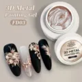 BORN PRETTY 3D Metal Painting Gel FD03 in roségoud voor relief nagelkunst textuur - Rozegouden Stijl (FD03)