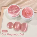 Esmalte de uñas en gel magnético ojo de gato rosa LILY'CUTE con efecto brillo de cristal - MG11