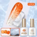 Kit de vernis gel effet ondulation de BORN PRETTY avec top coat pour nail art d'été - Ensemble 2 Pièces 11 / Ensemble deux pièces