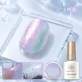 Kit nail art nacré BORN PRETTY comprenant un top coat effet eau et un gel de finition - Ensemble 2 Pièces 15 / Ensemble deux pièces