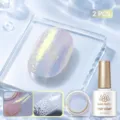 Coffret de 2 pièces BORN PRETTY Top Coat effet vague d'eau pour un design d'ongles texturé - Ensemble 2 Pièces 16 / Ensemble deux pièces