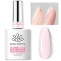 Flacon de gel de construction 8-en-1 Born Pretty avec échantillon rose et vue détaillée - 02 Rose Translucide