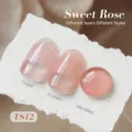 Vernis à Ongles Translucide BORN PRETTY TS12 Sweet Rose Effet Gelée Rose Manucure - Rose Douce (TS12)