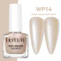 LILY'CUTE Water-based Nail Polish WP14 in pearlescent champagne shimmer finish, 7ml bottle - Water-Based Nail Polish / 14 Champagne Gold