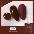 Vernis à ongles gel BORN PRETTY SJ14 Deep Garnet avec des effets brillant et mat - Grenat Profond (SJ14)
