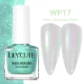 Esmalte de uñas a base de agua Lily'Cute verde menta con purpurina WP17 - Esmalte de Uñas a Base de Agua / 17 Verde menta con brillo