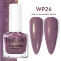 Esmalte de uñas a base de agua LILY'CUTE WP26 malva con purpurina dorada fina de 7ml - Esmalte de Uñas a Base de Agua / WP26 Malva (Brillo)