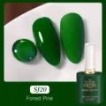 Vernis à ongles gel BORN PRETTY SJ20 Forest Pine, finis brillant et mat - Vert Forêt (SJ20)