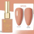 Vernis gel 1-étape UR SUGAR ST21 couleur pêche avec finitions brillante et mate. - Pêche Nude (ST21)