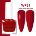 Esmalte de uñas a base de agua LILY'CUTE en rojo WP31 con acabados brillante y mate - Esmalte de Uñas a Base de Agua / 31 Rojo oscuro