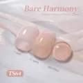 Vernis à ongles gel translucide BORN PRETTY rose nude TS64 montrant différentes couches - Rose Nude (TS64)