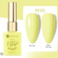 Vernis à ongles gel 1-étape UR SUGAR jaune pâle ST35 avec finis brillant et mat - Jaune Pâle (ST35)