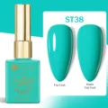 Vernis à ongles gel 1-étape UR SUGAR ST38 turquoise avec finitions mate et brillante. - Bleu Tiffany (ST38)