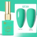 Vernis à ongles gel UR SUGAR ST39 vert sarcelle, finitions brillante et mate - Vert Émeraude (ST39)