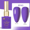 Vernis à ongles gel violet UR SUGAR ST43 avec effets de finition brillant et mat. - Violet Foncé (ST43)