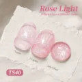 Vernis à ongles pailleté jelly Rose Light TS40 effet scintillant - Lumière de Rose (TS40)