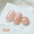 Vernis à ongles gelée BORN PRETTY Warm Nude TS47 avec effets à une et deux couches - Nude Chaud (TS47)
