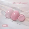 Vernis à ongles gel translucide BORN PRETTY 15ml, teinte Muted Rose TS62 effet - Rose Poudré (TS62)