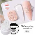 Professionelles klares 5D-Skulptur-Verlängerungsgel für Nailart, klebt nicht an Hand. - Klar(01) / Klar(01)