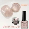 LILY'CUTE sparkling glitter nail gel polish in shade LC-XS06 for professional manicure - XS06-Mauve Glitter