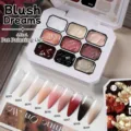 UR SUGAR 9-color solid pat painting gel palette for blush gradient nail art effects - Blush Dreams / 9-Grid Solid Gel