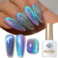 Detail des BORN PRETTY holografischen Katzenaugen-Gels mit blauem Schimmereffekt - Holographisch Blau Violett (MY122)