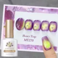 BORN PRETTY Honey Trap MY270 cat eye gel nail polish in shimmering purple hue - Deep Purple Gold Green Polarized Cat Eye (MY270)