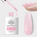 BORN PRETTY 8-in-1 builder nagelgel in glinsterend doorschijnend roze manicure art - 14 Glimmerend Lichtroze