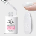 Professionele BORN PRETTY 8-in-1 glitter builder gel 15ml fles voor nagelverlenging - 15 Zilveren Glimmer