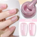 Vernis à ongles gel rose translucide BORN PRETTY JN04 pour manucure professionnelle - Rose Nude Glacé