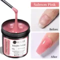 Gel de extensión de uñas UR SUGAR 150g Salmon Pink para manicuras profesionales duraderas - Rosa Salmón (16)