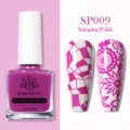 BORN PRETTY purple nail stamping polish SP009 for intricate creative nail art patterns - Stamping Polish / Rose Red SP009