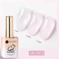 Vernis à ongles gel rose nude UR SUGAR 15ml URJ003 montrant des effets de 1 à 3 couches - J003 (Rose Gelée)