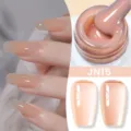 Smalto gel nude jelly traslucido professionale, tonalità JN15 con finitura lucida - Rosa Carne Gelee (JN15)