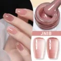 Smalto per unghie gel rosa nude gelatina traslucido JN18 manicure professionale - Rosa Nude Gelee Traslucido (JN18)