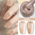 Smalto gel nude traslucido tonalità JN19 per manicure professionale di qualità - Rosa Nude Gelee (JN19)