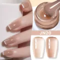 Smalto gel nude lucido effetto jelly colore JN20 per una manicure professionale completa - Rosa Carne Gelee (JN20)