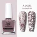 BORN PRETTY Nail Stamping Polish SP024 in Mauve with floral pattern nail art effect - Stamping Polish / Dark Rose SP024